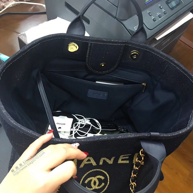 Chanel女包 66941 2019秋冬季新款沙灘包 Chanel帆布購物袋  djc4047